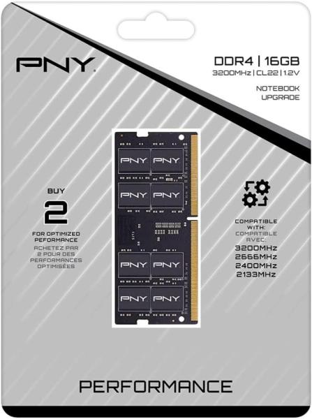 PNY SODIMM DDR4 16GB 3200MHz CL223