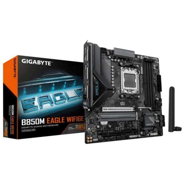 GIGABYTE MB Sc AM5 B850M EAGLE WF6E,  AMD B850,  4xDDR5,  1xHDMI,  2xDP,  Wifi,  mATX