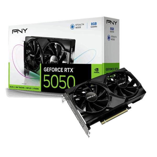 PNY VGA Nvidia GeForce RTX 5050 8GB Dual Fan,  RTX 5050,  8GB GDDR6,  3xDP,  1xHDMI
