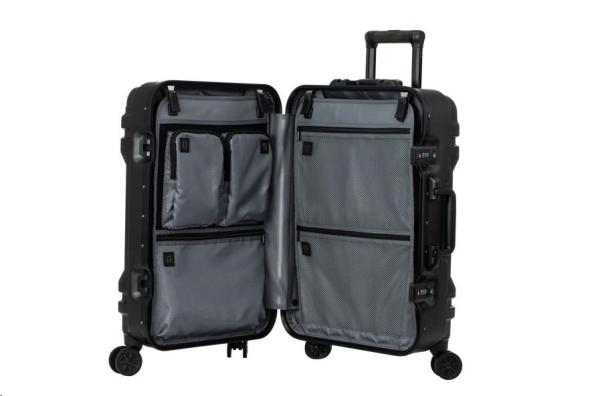 ACER Cestovní kufr Predator Robust Luggage 22", polykarbonát, 54l, TSA kombinační zámek, 2 kapsy, černá3