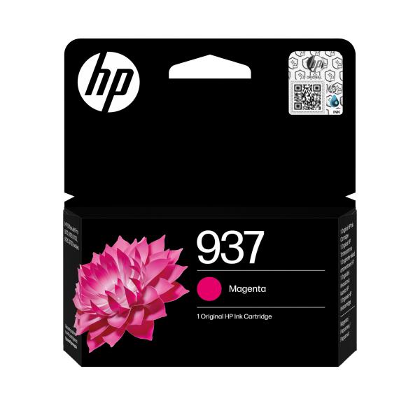 BAZAR - HP 937 Magenta Original Ink Cartridge (800 pages) - Poškozený obal (Komplet)0