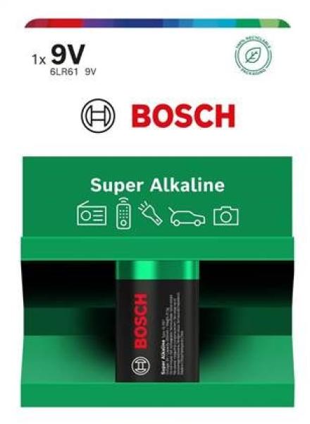 Bosch 6LR61SA1B/ 00 Super Alkaline 9V (Blistr 1 ks)