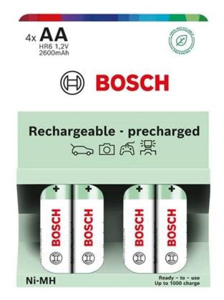Bosch HR6B4P2600/ 00 AA 2600mAh Ni-MH Ready to Use (Blistr 4 ks)