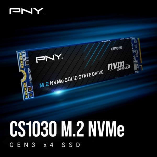 PNY SSD CS1030 500GB,  PCIe Gen3x4,  M.2 2280,  (R:2500/  W:1100MB/ s)2