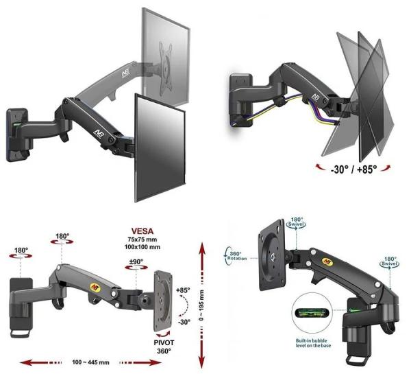 Televizní a monitorový držák NB F150
1