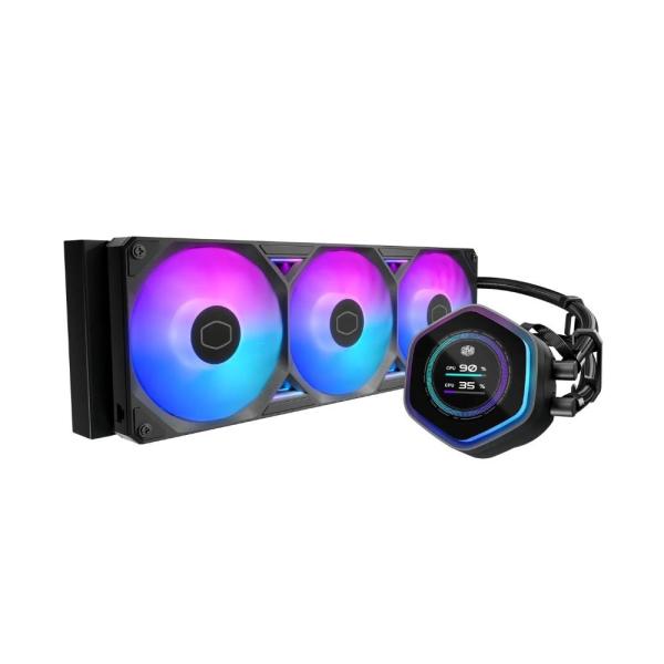 Cooler Master vodní chladič MasterLiquid Atmos II LCD 360,  3x120mm,  LGA1851,  AM5,  černá