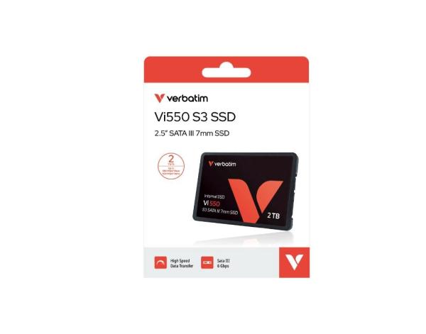 VERBATIM SSD Vi550 S3 2TB SATA III,  2.5” W 550/  R 500 MB/ s1