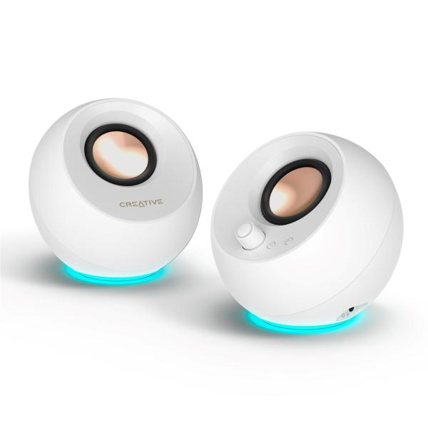 BAZAR - Creative repro Pebble Pro - mobilní reproduktor - bílý - Rozbaleno (Komplet)