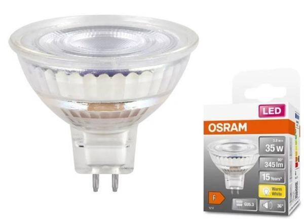 OSRAM LED STAR GU5, 3  3, 8W/ 827 12V MR16 35W teplá