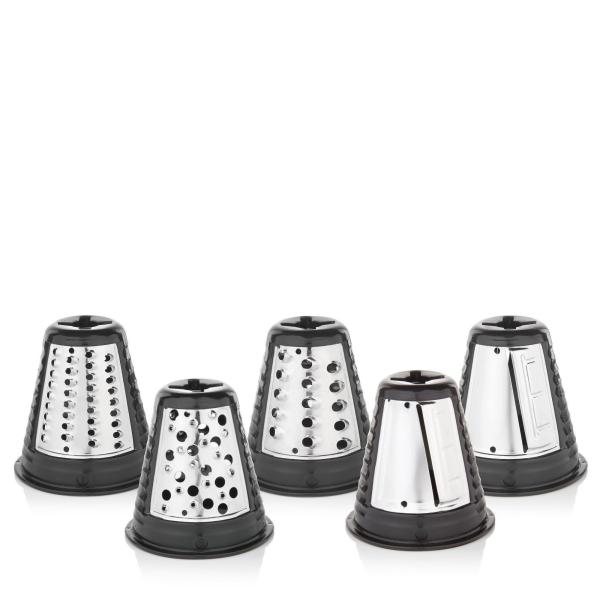 BAZAR - WMF KITCHENminis Salad-to-go struhadlo,  150 W,  nerezová ocel,  krájecí nástavce - Poškozený obal (Komplet)4