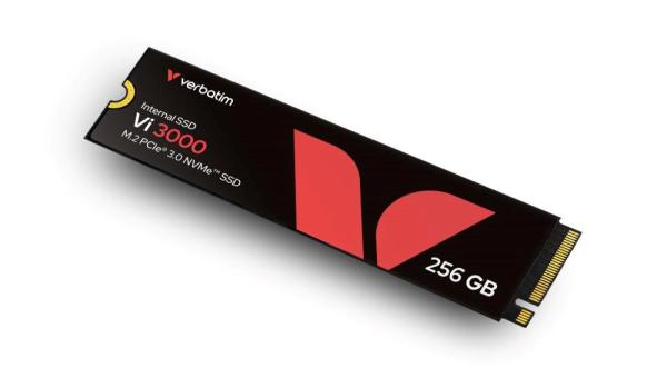 VERBATIM SSD Vi3000 Internal PCIe NVMe M.2 SSD 256GB ,  W 1300/  R 3300 MB/ s2