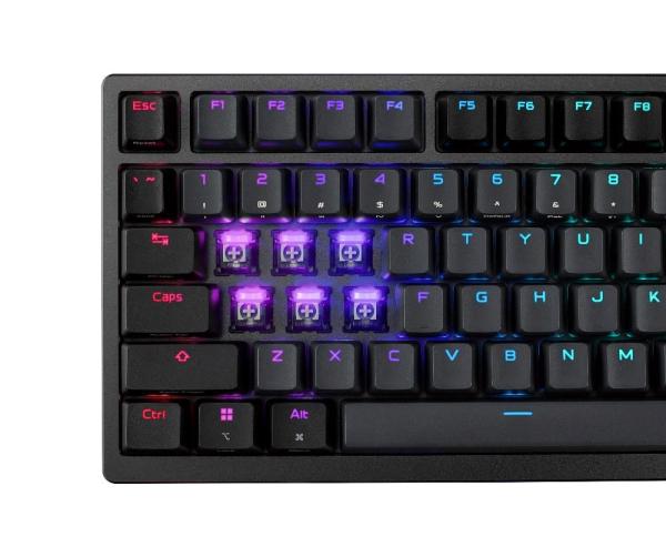 ASUS klávesnice ROG Azoth 96 HE,  Mechanická,  Bezdrátová,  BT,  RF 2.4GHz,  US,  černá15