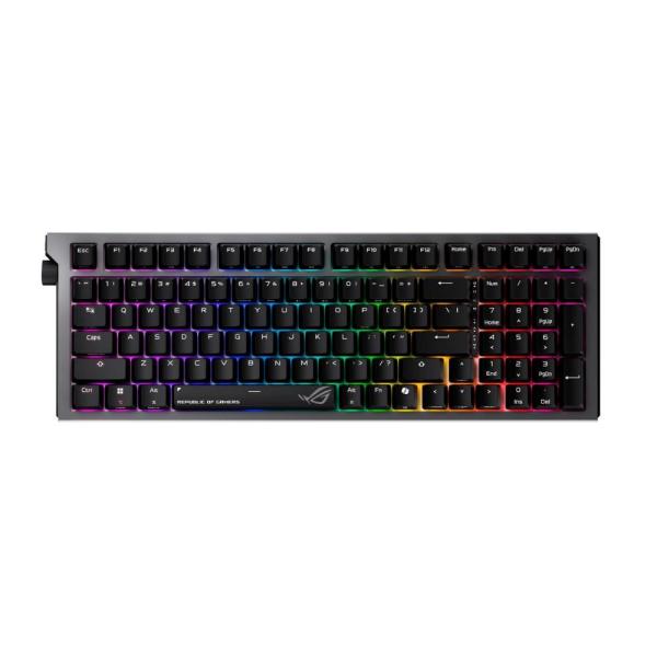 ASUS klávesnice ROG Strix Morph 96 WL,  Mechanická,  Bezdrátová,  US,  černá