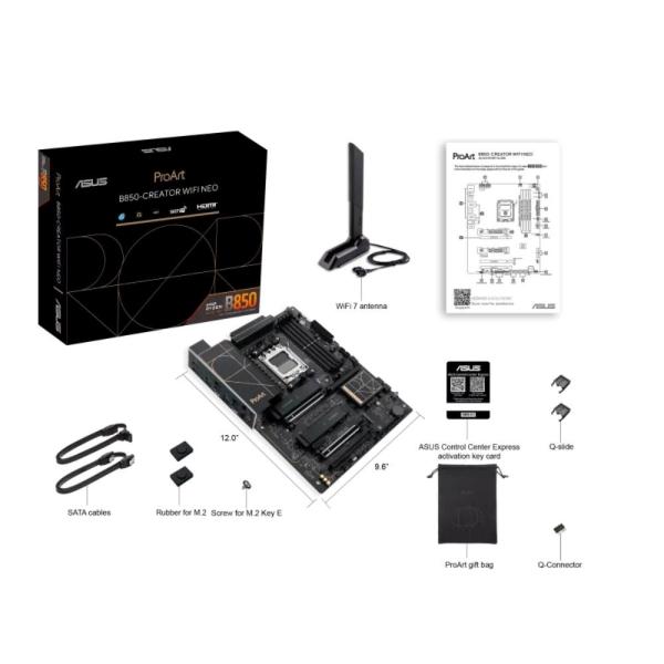 ASUS MB Sc AM5 ProArt B850-CREATOR WIFI NEO,  AMD B850,  4xDDR5,  1xHDMI,  1xDP,  1xUSB-C9