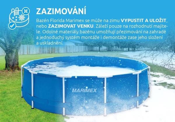 Marimex Florida bazén 3, 05x0, 91 m bez příslušenství3
