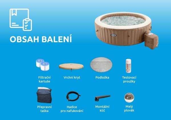 Intex Pure Spa Bubble HWS 8 NP vířivý bazén2