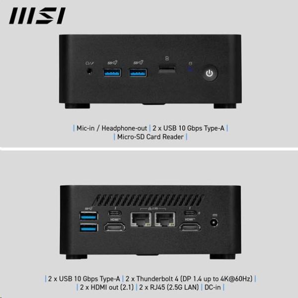 MSI PC Cubi NUC 1MG-419BEU,  Core 5 120U,  16GB,  N/ A,  N/ A,  No OS,  Black8