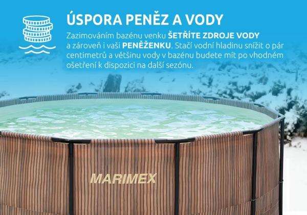Marimex Florida bazén 4, 57x1, 32 m se zabudovaným skimmerem - motiv TEAK5