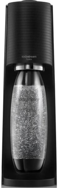 SodaStream Terra Black výrobník sody,  mechanický,  2x 1l láhev SodaStream Fuse,  bombička s CO2,  černý1