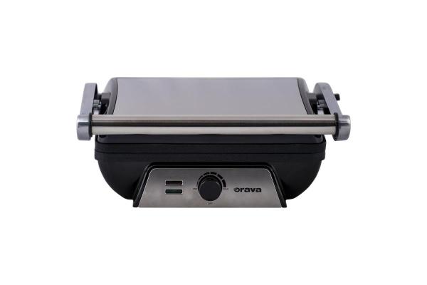 Orava Grillchef 4 elektrický kontaktní gril,  2000 W,  regulace teploty,  manuální ovládání,  tepelně izolovaná rukojeť5