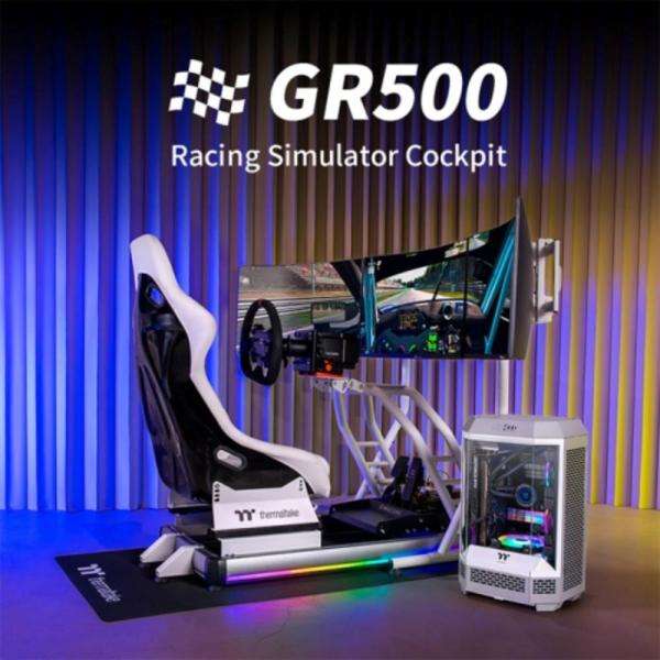THERMALTAKE Závodní kokpit GR500 Racing Simulator Cockpit,  Bílá