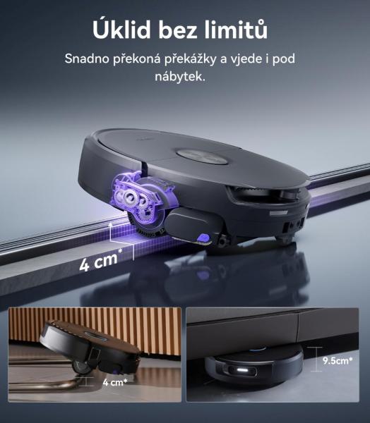 Narwal Flow2 compact station - AI robotický vysavač s pásovým mopem a samočistící stanicí s napojením na odpad11