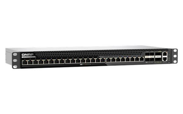 QNAP riadený switch QSW-M7230-2X4F24T (24x 10GbE port, 4x 25Gb port, 2x 100Gb port)