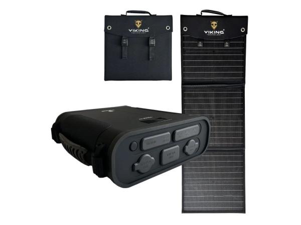 Set powerbanka Viking VIDAR IV a solární panel Viking L60 PD