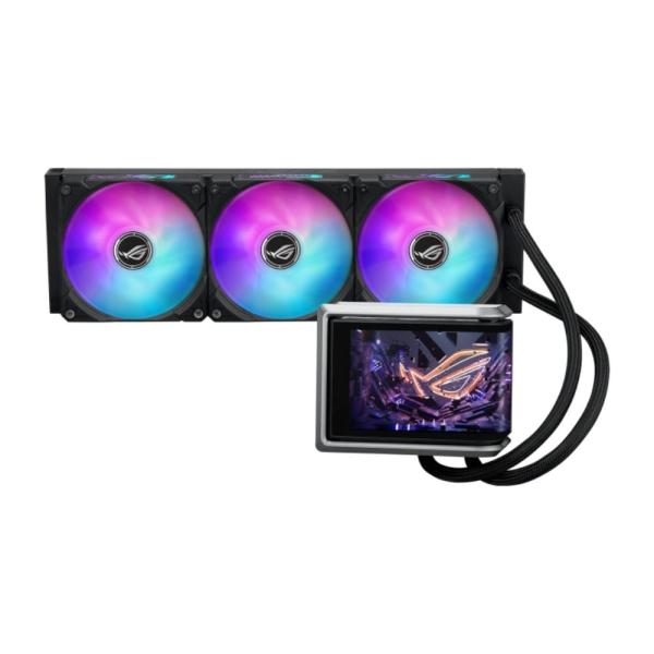 ASUS vodní chladič CPU AIO ROG RYUO IV 360 ARGB,  3x120mm,  LGA1851,  AM5,  černá