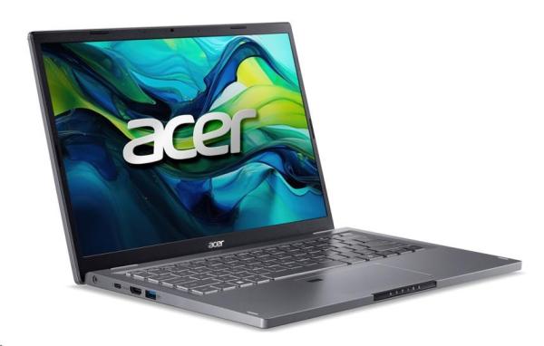 ACER NTB Aspire 14 (A14-51M-33LA), Core 3 100U, 14"WUXGA, 16GB, 512GB SSD, Intel Graphics, W11H, Gray2