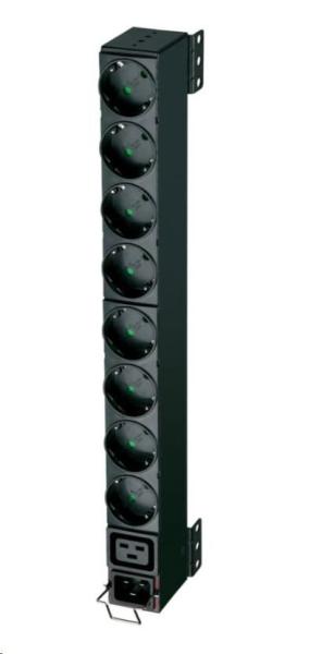 Eaton FlexPDU,  1U,  vstup C20,  4 kW,  16 A,  200-240 V,  zásuvky: (1) C19/ (8) SHUKO,  DIN1