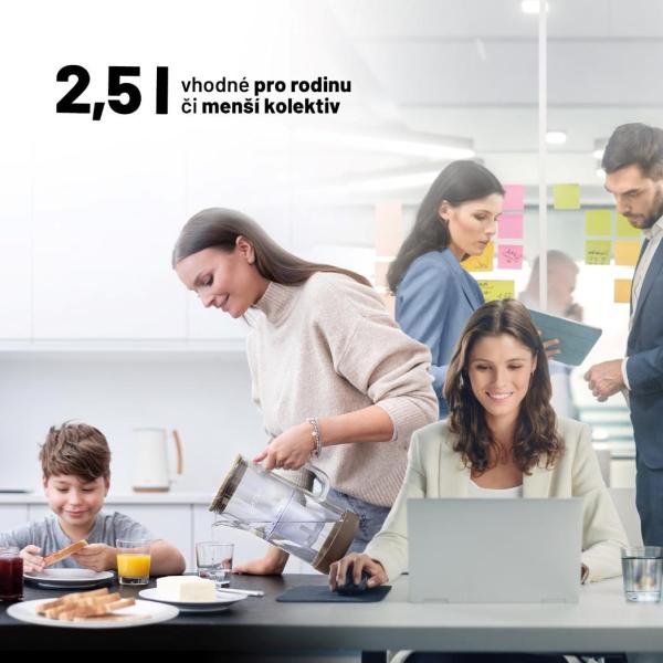 Lauben Glass Water Filter Jug 25GW - filtrační konvice4