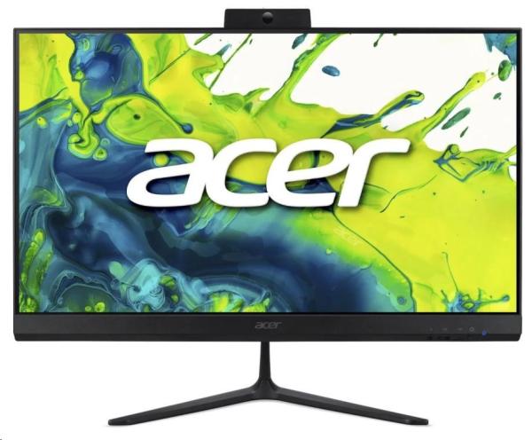 ACER PC AiO Aspire C24-2G_UUBR57430U_65W, R5 7430U, 23.8"FHD, 8GB, 512GB SSD, UHD, Linux, Black1