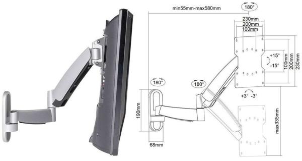 Polohovací držák Tv Fiber Mounts Fine2
4
