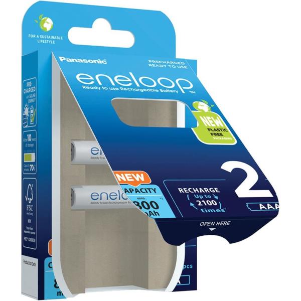 PANASONIC HR03 AAA 4MCCE/ 2BE ENELOOP N,  800 mAh (Blistr 2ks)1