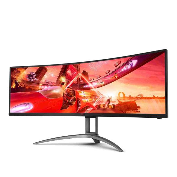 AOC MT VA LCD WLED 48.8" AG493UCX2 - VA panel,  165Hz,  5120x1440,  3xHDMI, DP,  USB-C,  USB 3.1,  repro,  nast. vyska,  zakriven2