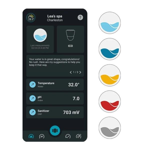 Ondilo ICO Spa V2 Essential +,  chytrý monitor vody a kalibrační sada - Cl/ Br dezinfekce3