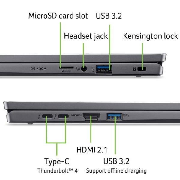 ACER NTB Swift Go 16 (SFG16-72-598D), Core Ultra 5 125U, 16"WQXGA+, 16GB, 512GB SSD, Intel Graphics, W11H, Gray7