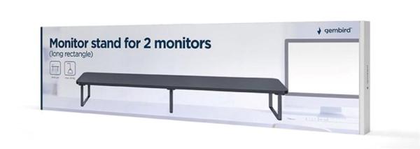 GEMBIRD Podstavec pod 2 monitory MS-TABLE2-01,  černý