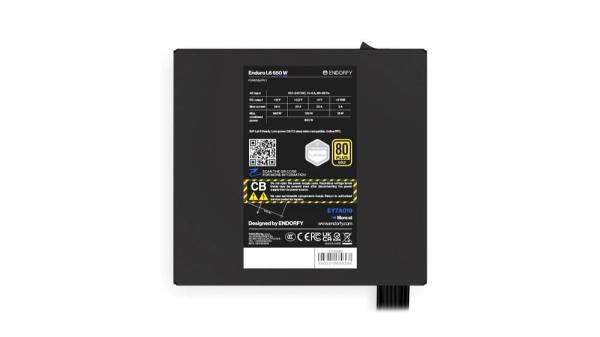 ENDORFY Zdroj Enduro L6 650 W,  120mm,  80 Plus Gold7