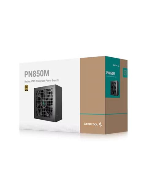 DEEPCOOL zdroj PN850,  850W,  120 mm,  plně modulární,  ATX 3.1,  80+ Gold,  černá5