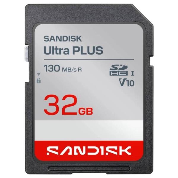 Sandisk Ultra PLUS SDHC karta 32GB UHS-I, V10,  U1,  C10,  (130MB/ s)