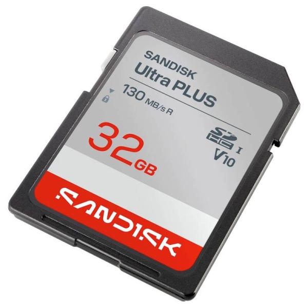 Sandisk Ultra PLUS SDHC karta 32GB UHS-I, V10,  U1,  C10,  (130MB/ s)1