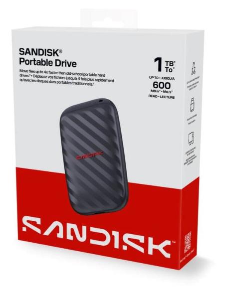 SanDisk externí SSD 1TB Extreme Portable,  USB-C 3.2,  (R: 600MB/ s)10