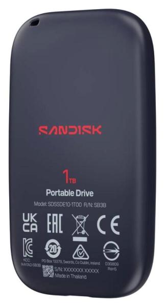 SanDisk externí SSD 1TB Extreme Portable,  USB-C 3.2,  (R: 600MB/ s)7