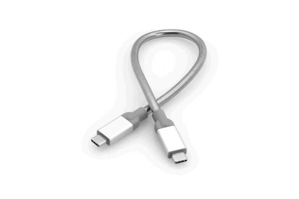VERBATIM 48867 kabel USB-C to USB-C Sync & Charge Cable USB 3.1 GEN 2 30cm Silver _O2 polep