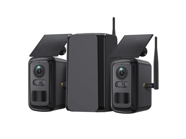 Set solárnych kamier Viking HUB S02/ 8000 mAh/ mobilné aplikácie/ outdoor