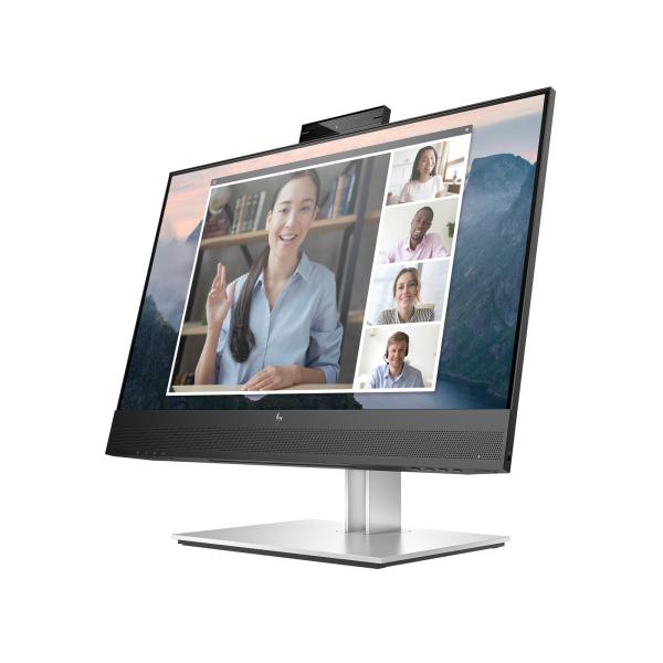 HP LCD EliteDisplay E24mv G4 23, 8" IPS,  1920x1080, 16:9, 5ms,  250nits, 1000:1, VGA, DP, HDMI, 4xUSB 3.2, 5MP webová kamera,  rep2
