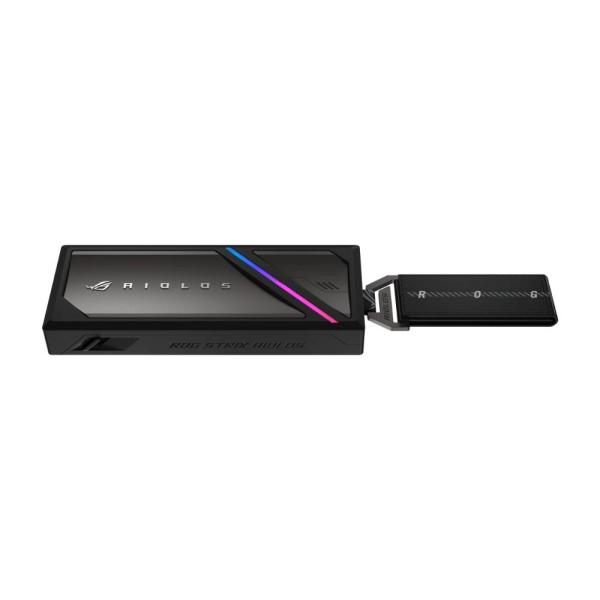 ASUS Externí box pro SSD M.2 ROG STRIX AIOLOS,  USB 3.2 Gen 2x2,  ARGB,  černá