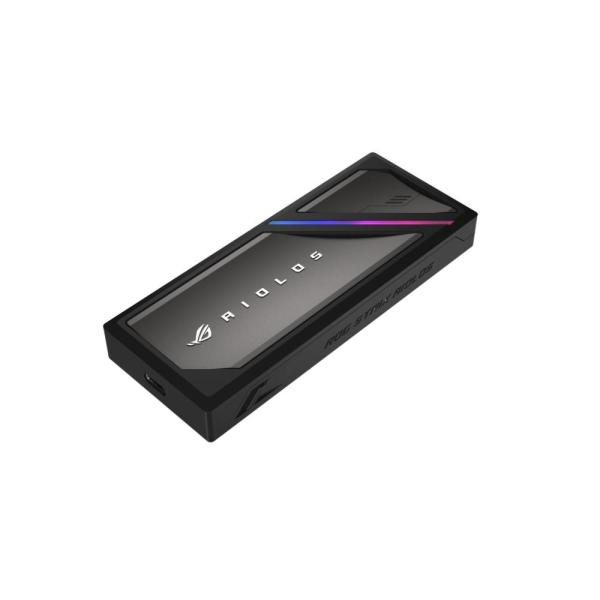 ASUS Externí box pro SSD M.2 ROG STRIX AIOLOS,  USB 3.2 Gen 2x2,  ARGB,  černá2